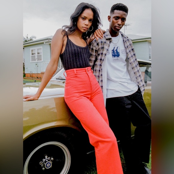 NWT Thrills Bella Full Length Twill Pant in Cardamon size US 2 - Picture 1 of 9